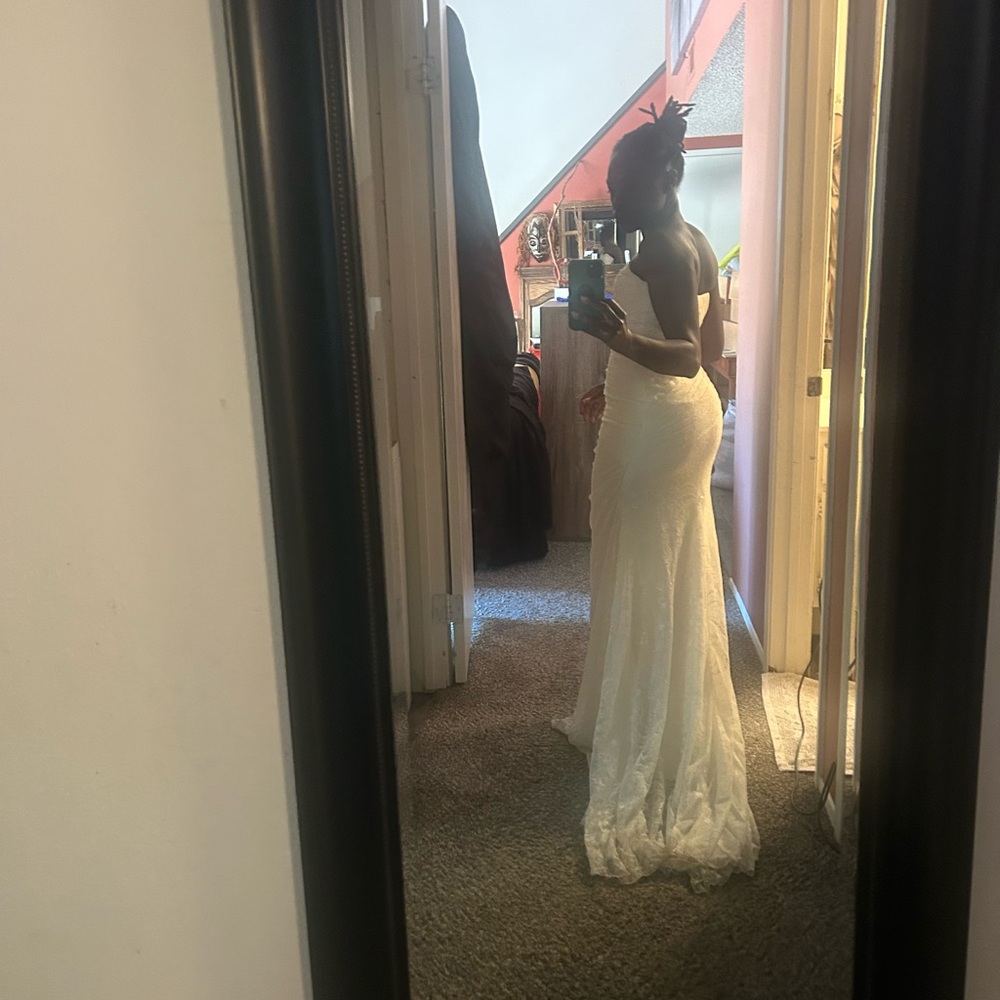 White by Vera Wang Satin Bridal Dress
